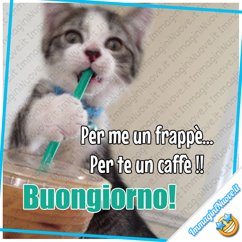 Per me un frappè, per te un caffè. Buongiorno !!!