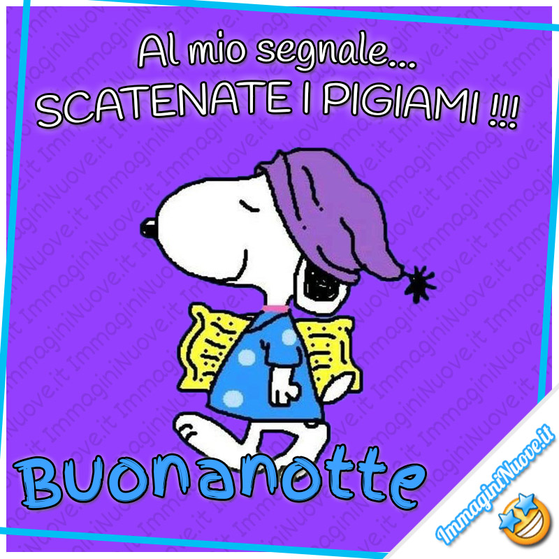 Al mio segnale: SCATENATE I PIGIAMI !!! Buonanotte