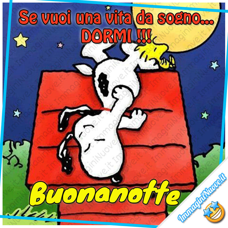 Se vuoi una vita da sogno: DORMI !!! Buonanotte