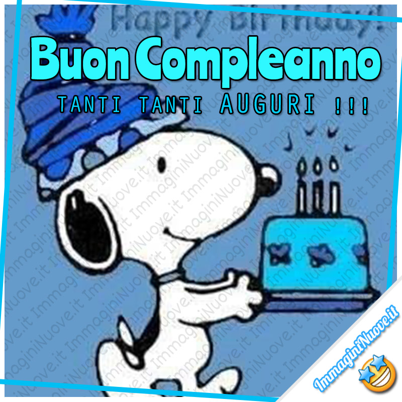 Vignette Divertenti Buon Compleanno Snoopy