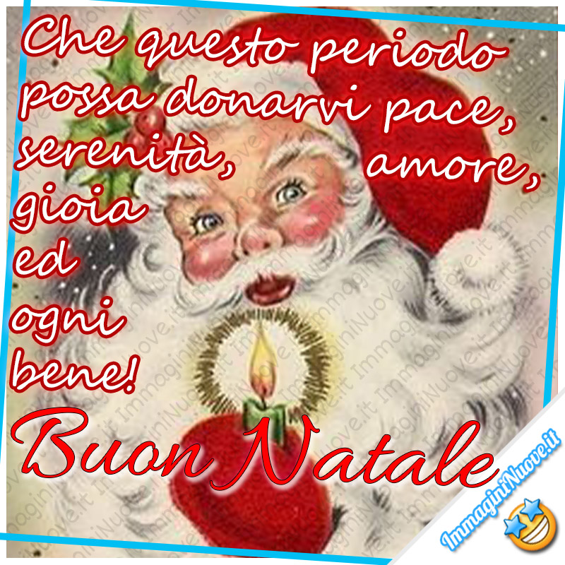 Che questo periodo possa donarvi Pace, Serenità, Amore, Gioia ed ogni bene ! Buon Natale