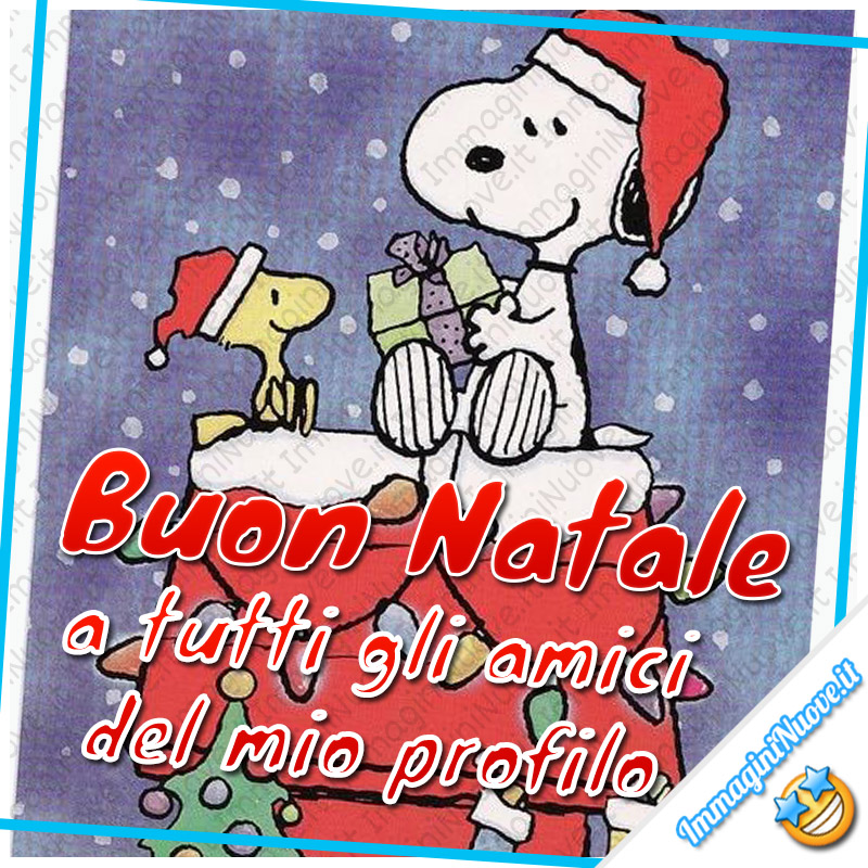 Buon Natale a tutti gli amici del mio profilo (Snoopy)