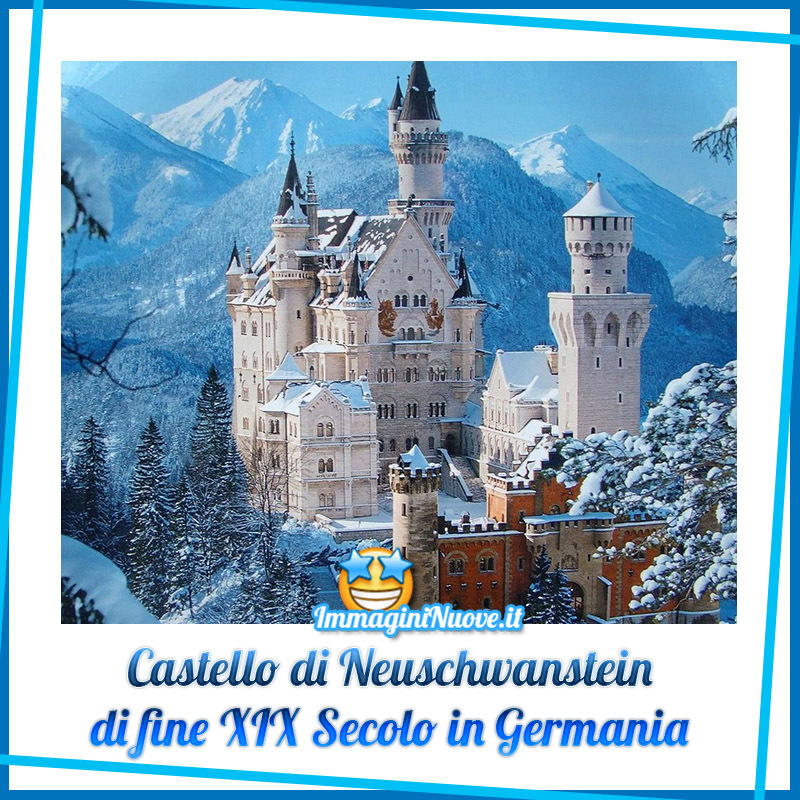 Castello di Neuschwanstein di fine XIX Secolo in Germania