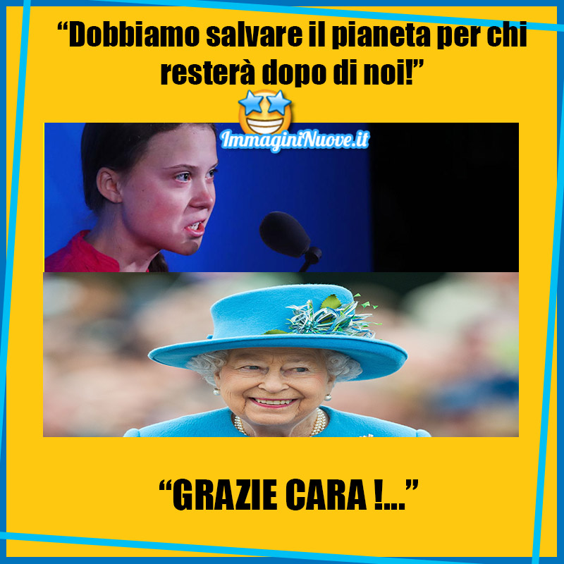 "DOBBIAMO SALVARE IL PIANETA PER CHI RESTERA' DOPO DI NOI!" "GRAZIE CARA !..."