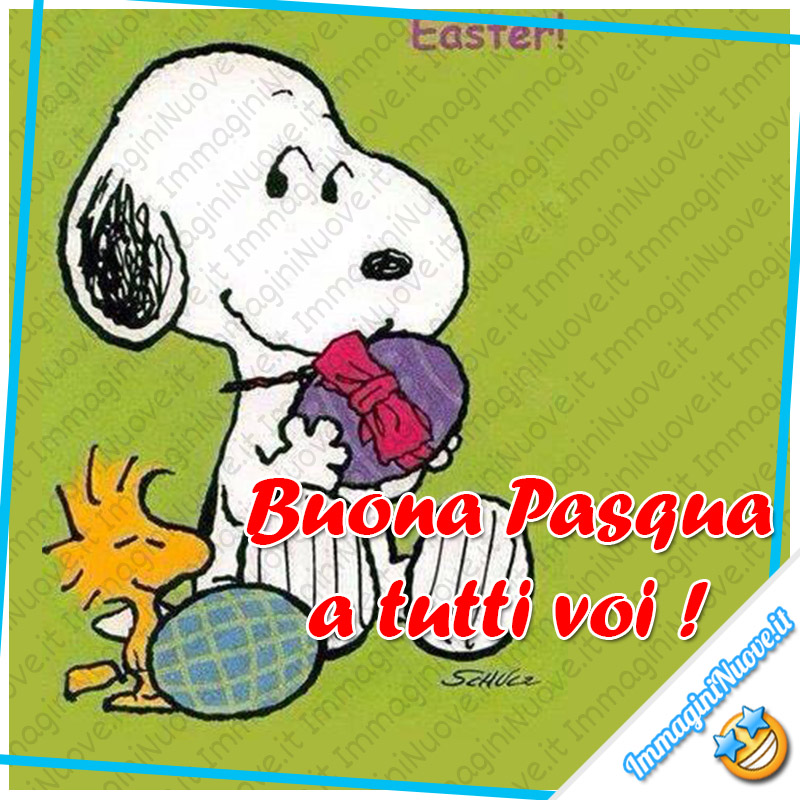 Snoopy - "Buona Pasqua a tutti voi !"