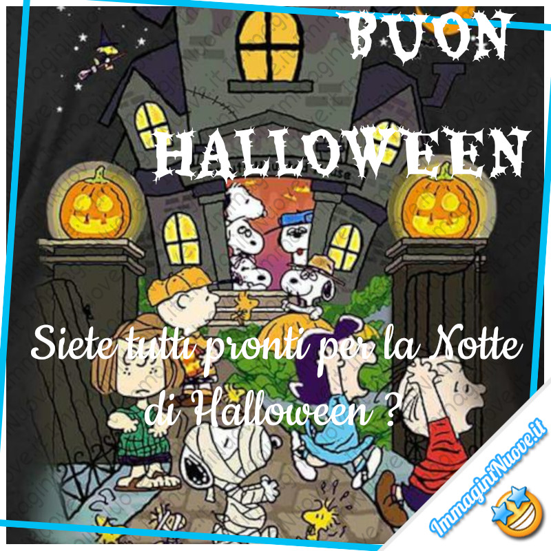 "Buon Halloween! Siete tutti pronti per la Notte di Halloween?"