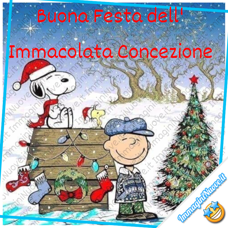 Buona Festa dell'Immacolata Concezione - da Snoopy e i suoi amici