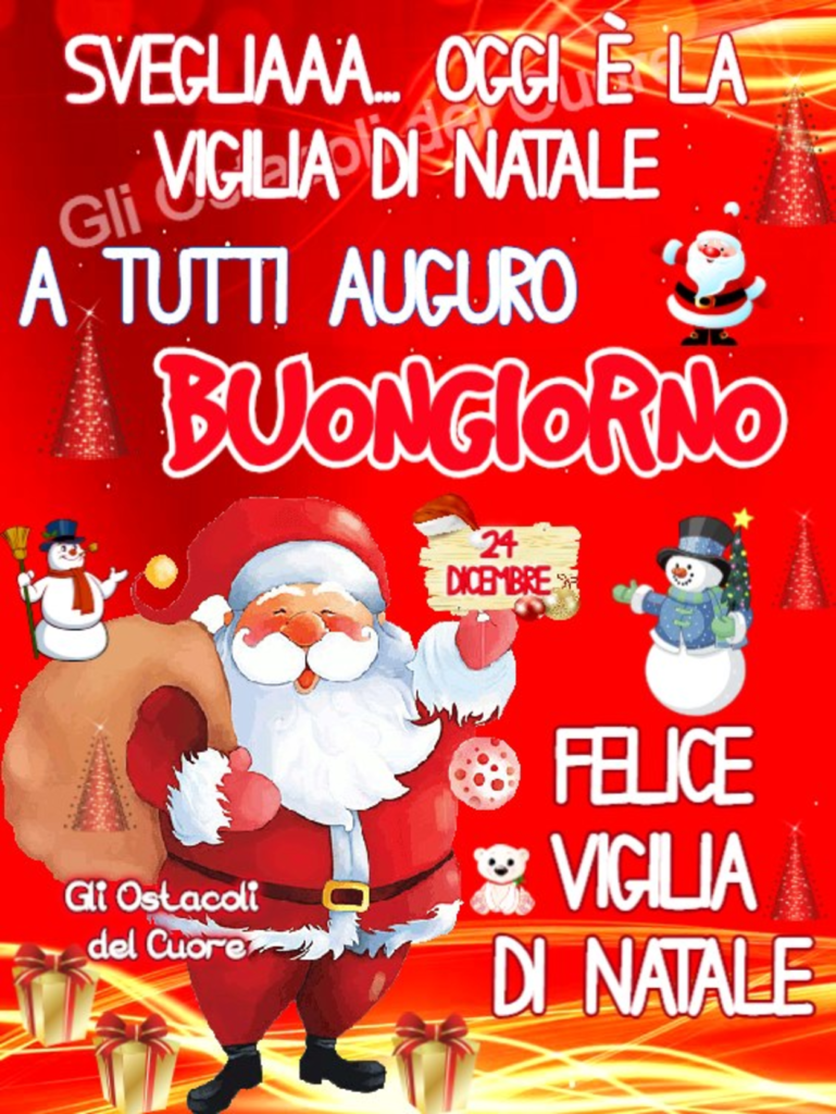 Felice Vigilia di Natale da Babbo Natale